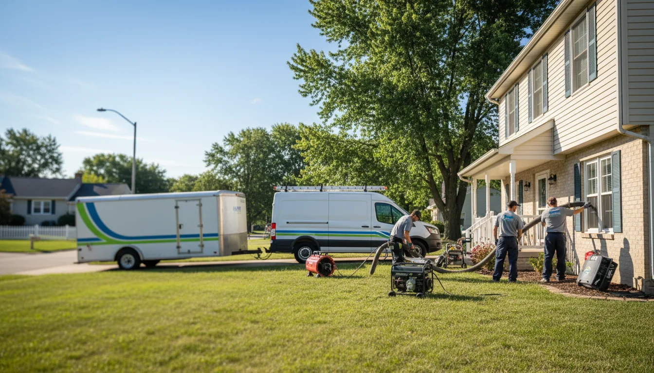 Flooded Basement Restoration And Cleanup With Repair in Grain Valley, MO near me